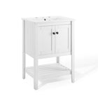 Modway - Prestige 24" Vanette de salle de bain - Blanc blanc-Matchs non inclus
