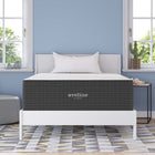 Modway - Aveline 16 po Mousse à mémoire de forme Matelas complet-Refroidissement de la ventilation à cellules ouvertes