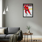 Sebastian Aho 20x29 Carolina Hurricanes - Toile encadree - 22" x 31"-Prêt à accrocher - livré entièrement assemblé