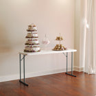 Flash Furniture – Table de formation pliante de 60 po, granite blanc (RB1860)-Table pliante de 5 pieds