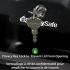 SentrySafe -1200 Coffre-fort ignifuge de petite taille - 0,18 pi3-Dimensions intérieures : 8,9 cm H x 30,5 cm l x 19,1 cm P (3,5 po H x 12,0 po l x 7,5 po P)