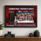 Frameworth - Carolina Hurricanes 16 po H x 24 po l Cadre Champions de la Coupe Stanley 2026 - Sous licence officielle LNH/AJLNH-Encadre professionnellement au Canada par Frameworth Sports Marketing
