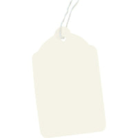 Crownhill  Marquage de commerce au détail / étiquette de prix avec ficelle, 2 3/4 po x 1 11/16 po, blanc-Idéal pour marquer le prix sur chaque article dans les magasins ou boutiques de commerce au détail
