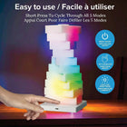 Bell+Howell - Lampe de table élégante sans fil RGB-Changement de couleurs rgb: tour led multicoloure pour éclairage d’ambiance dans chambre, salon, dortoir, bureau, setup gaming ou meuble tv