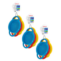 Miniland - MLE29040-3 Tamis - 4 par paquet - Paquet de 3-Disponible en 4 couleurs vives : jaune, rouge, bleu et vert.
