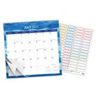 BrownTrout - 2024-2025 Plato Académique Courants Marins Carré pour Bureau Stickers - 30.5 x 30.5 cm-À Utiliser Tout de Suite - Calendrier de 18 mois, à partir de juillet 2024