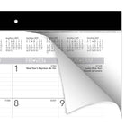 Staples – Sous–main mensuel 2027 – 17 po H x 21 3/4 po l – bilingue-Simple, mais classique avec un design gris et blanc