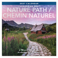 Mead - Calendrier décoratif Sentier nature 2027, 12 po x 12 po, bilingue-Met en valeur une photographie de nature spectaculaire avec des paysages saisissants et des ciels impressionnants