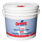 Certainty Plus lingettes désinfectantes - non parfumé - 8" x 6" - rouleaux de lingettes avec seau-Désinfectant à efficacité totale, tuant les bactéries, virus et champignons, y compris le SRAS-CoV-2 (la cause due COVID-19), Coronavirus Humain, Staph, E. coli, SARM, Influenza A / A2, Strep et plus
