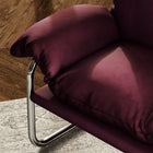 Modway - Ansel Performance Velvet Chaise d’accent - Mûrier-Conception en porte-à-faux