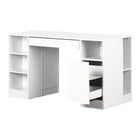 South Shore - Table pour activités artisanales Crea, blanc-GRANDE SURFACE DE TRAVAIL: bricolez, confectionnez des bijoux ou adonnez-vous à la couture sur la grande surface de travail de cette table artisanale!