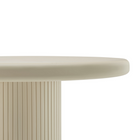 Modway - Belmonte 45 pouces Bois laqué Table à manger ronde à piédestal - Mastic-8