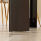 HOMCOM - Table à manger rectangulaire extensible 23,6 po-70,9 po pour 6-8 personnes - brun foncé-Fabriquée en panneaux de particules pour un nettoyage facile 