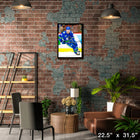 Elias Pettersson Vancouver Canucks Skating sur toile - Toile encadree - 22" x 31"-Sous licence officielle de la LNH et de l'AJLNH