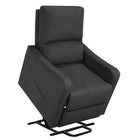 Brassex - Fauteuil releveur inclinable 459273 Levo - gris foncé-Revêtement en tissu riche