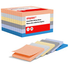 Staples - Blocs de feuillets ultra-autocollants lignés, 4 x 4 po, collection Stardust, paquet de 6-Feuillets ultra-autocollants qui tiennent solidement sur les surfaces
