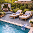 MotionGrey - Dalles de terrasse extérieures  à 4 lattes, emboîtables et imperméables, pour patio, balcon et jardin - Noir - ensemble de 20 pièces-8