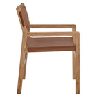 Modway - Sonora Cuir Chaise à manger - Chestnut Tan-6