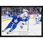 Auston Matthews Toronto Maple Leafs Celebration sur toile - Toile encadree - 31" x 22"-Impression sur toile de qualité supérieure avec bordures enveloppées