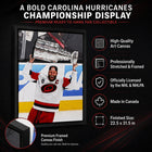 Frameworth - Jordan Staal Toile encadrée 20 po H x 29 po l Carolina Hurricanes Champions de la Coupe Stanley 2026 - Sous licence officielle LNH/AJLNH-8
