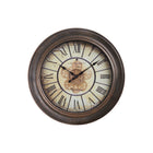 Monarch Specialties - Horloge - 16 po Rond - Horloge Murale - Brun Antique - Transitionnel-Une élégante horloge murale ronde de 15 pouces, de style transitionnel, au design vintage, avec un cadre en plastique durable de couleur marron antique et une surface en verre de qualité