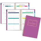 AT-A-GLANCE Agenda hebdomadaire/mensuel petit format Emily Ley Simplified 2027 - 8 1/2 po x 6 po - rose poly - bilingue-Comprend également les jours fériés, 1 page de notes, 2 calendriers de référence et 2 pages de planification future