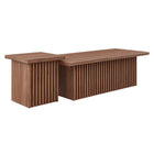 Modway - Render Nidification Tables basses Ensemble de 2 - Noyer-Ensemble de 2 tables basses