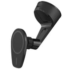 Scosche - MagicMount Pro Charge6 Support de téléphone magnétique pour tableau de bord/pare-brise - Noir-De puissants aimants en néodyme 100 % sûrs maintiennent votre appareil en toute sécurité