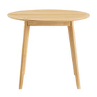 Modway - Vision Rond de 35 po Table à manger, Chêne-Assemblée requise