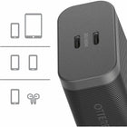 OtterBox - Chargeur mural double USB-C Premium Pro à charge rapide de 60 W - Noir-Charge sûre avec USB-Power Delivery (PD) et alimentation programmable (PPS)