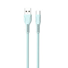 Câble Type C Basic Tech de 3 pi - Bleu-Tressé pour plus de durabilité