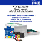 Brother - LC504YS Cartouche d’encre jaune authentique à rendement standard -Ces cartouches d’encre sont conçues pour fonctionner à l’unisson avec votre imprimante Brother