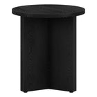 Hudson&Canal - Table d'appoint ronde Anders de 50 cm de largeur, , grain noir-Caractéristiques assemblage facile