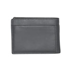Club Rochelier - Portefeuille mince pliable pour homme avec carte d'identité amovible - Gris anthracite-2 pochettes pour billets