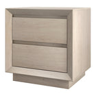 Hudson&Canal - Table de chevet rectangulaire Emmett - 24 po l - Blanc aulne-Capacité de charge totale : 22,7 kg (50 lb), chaque tiroir peut contenir jusqu’à 3,4 kg (7,5 lb)
