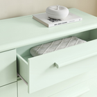 Modway - Bellamy 6 tiroirs Commode - Sauge-Poignées de tiroir allongées