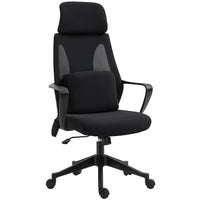 Vinsetto - Chaise de bureau de massage pivotante avec coussin lombaire, USB et appui-tête réglable-Hauteur d’assise et appuie‑tête réglables s’adaptent bien à votre morphologie