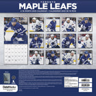 DateWorks - Calendrier Mural 16 Mois 2025 des Maple Leafs de Toronto - 12 po x 12 po - Bilingue-Comprend des pages mensuelles de janvier à décembre 2025, ainsi que les 4 derniers mois de 2024.
