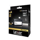 Lexar - SSD portable Professional Go - 1 To - Noir-Ultra-compact pour que vous puissiez toujours le garder avec vous pour une créativité spontanée à tout moment et en tout lieu