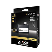 Lexar - SSD portable Professional Go - 1 To - Noir-Ultra-compact pour que vous puissiez toujours le garder avec vous pour une créativité spontanée à tout moment et en tout lieu