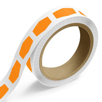 JAM Paper - Rouleaux d'étiquettes standard - forme Marquis - 1 7/8 x 3 15/32 - orange fluo - 125 étiquettes/rouleau-Couleur : Orange fluo | Faites ressortir votre courrier avec des étiquettes d'adresse d'expédition colourées.