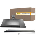 Plateau pour clavier Intekview Le Summit assis-debout droit rails 23''-Construction du buste en acier