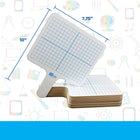 Flipside Products - Palettes graphiques rectangulaires effaçables à sec recto-verso - Paquet de 12-5
