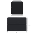 Nexera - Table de nuit Avenue, 1 tiroirs, Noir-Meubles conçus et produits au Canada à partir de panneaux de particules et de MDF certifiés CARB II/FSC.  Item expédié en 24-48 heures après réception de la commande.  Assemblage requis