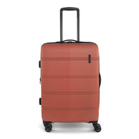 Swiss Mobility LAX 26,5 po Valise moyenne rigide - Coral-Roues doubles à 360 degrés (8 roues) pour un roulement sans effort