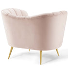 Modway - Opportunity Performance Velvet Fauteuil - Rose-Coussins amovibles