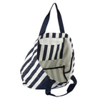 Gry Mattr - Sac fourre-tout d’été rayé - bleu marine-15.3 po l x 21.5 po H x 7 po P