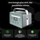 Yoshino - Générateur solaire portable à semi-conducteurs 330 W avec panneau solaire portable 100 W-PUISSANCE ET CAPACITÉ – Une puissance continue de 330 watts (500 watts de crête) et une capacité de 241 Wh fournissent de l'énergie aux appareils et petits appareils électroménagers. Cette batterie SST est évaluée à 4 000 cycles à 80 % (11 ans et plus, 7 jours d'utilisation quotidienne.)