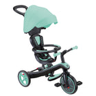 Globber - Tricycle Explorer – Menthe-Tricycle 4-en-1 et draisienne pour les tout-petits à partir de 10 mois et les enfants de 2 à 5 ans, offrant une utilisation maximale du produit à différentes étapes de croissance