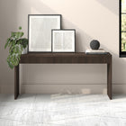Hudson&Canal - Console rectangulaire cannelée Lawrence de 162,5 cm de large, couleur aulne brun-Nettoyer avec un chiffon doux et sec, sans produits chimiques agressifs ni produits de nettoyage abrasifs